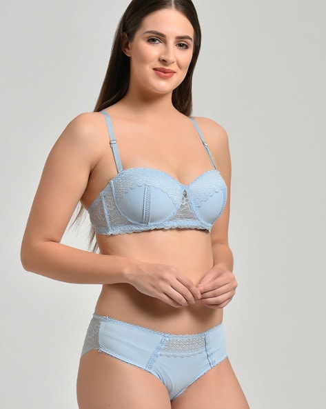 Buy Blue Lingerie Sets for Women by 