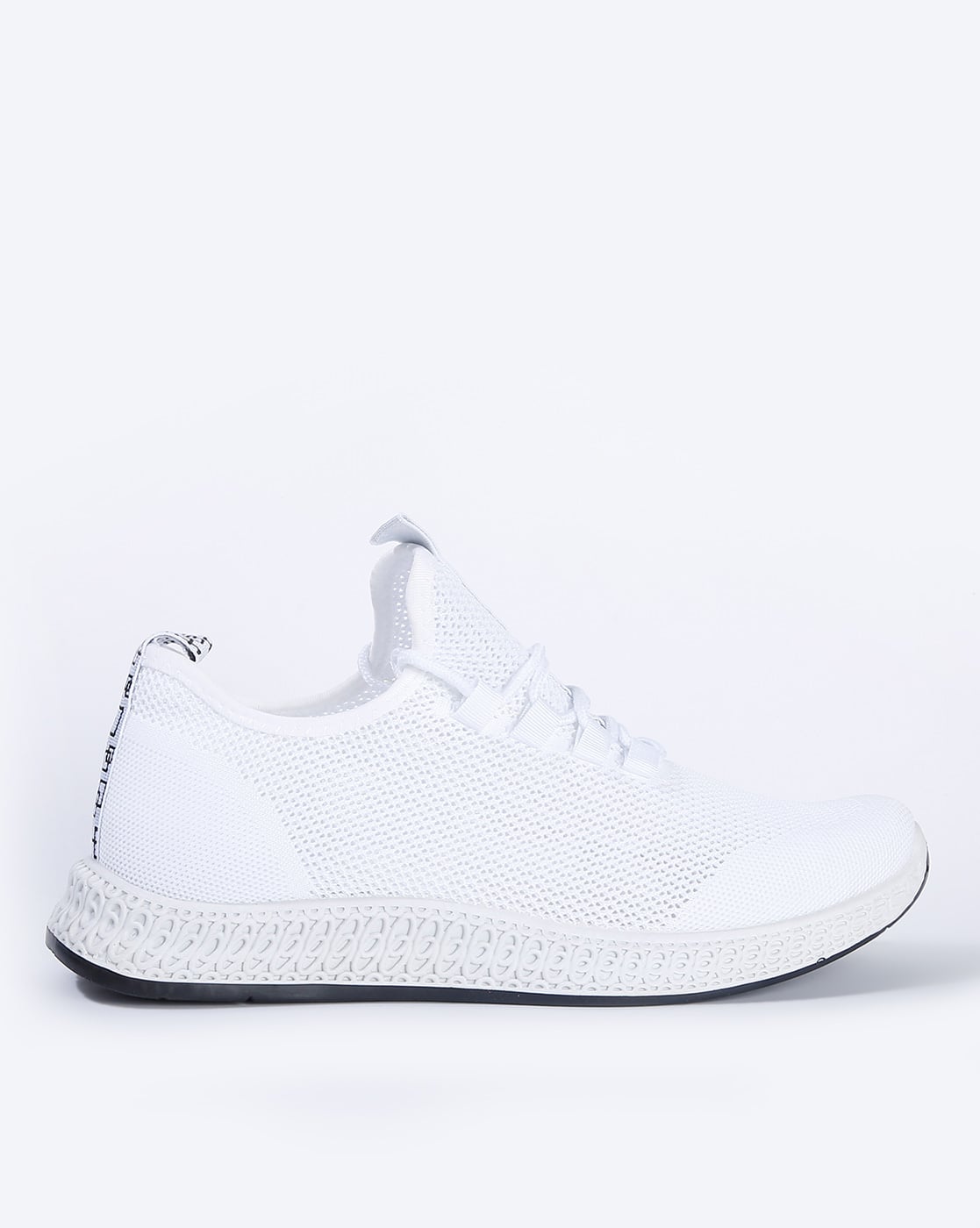 REVS White Textured Lace-up Shoes REVS White Textured Lace-up Shoes