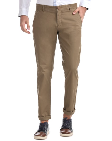 Buy Light Brown Trousers & Pants for Men by Ruggers Online