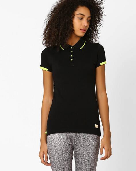 black polo t shirt women's