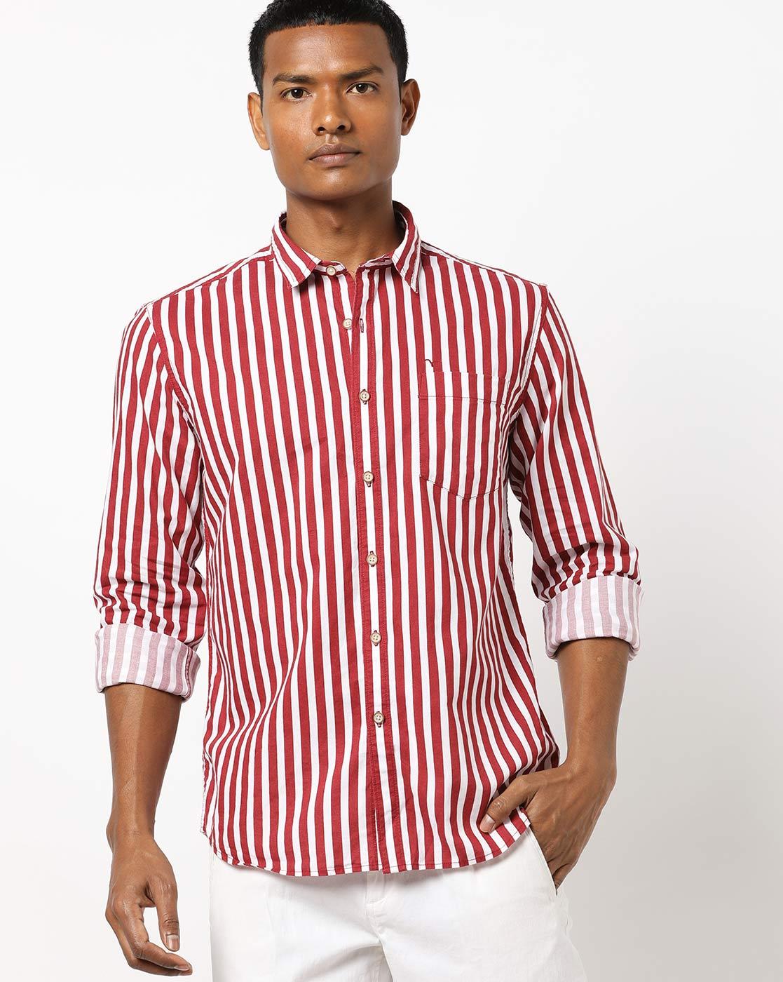 shirt red and white