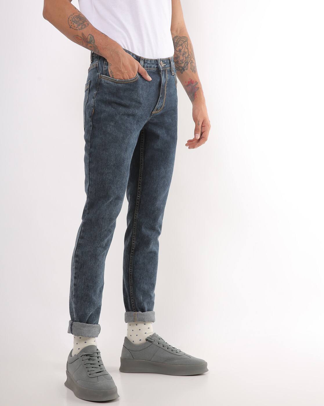 Buy Blue Jeans for Men by FIRST CLASS 