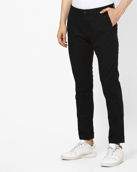 PETER ENGLAND Skinny Fit Men Black Trousers - Buy PETER ENGLAND Skinny Fit  Men Black Trousers Online at Best Prices in India | Flipkart.com