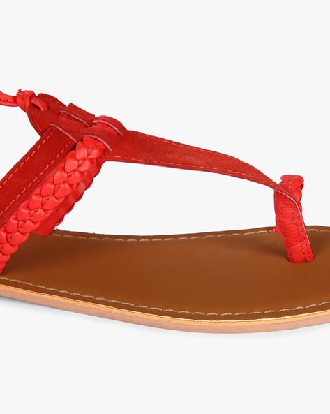 Toe-Ring Tie-Up Gladiator Sandals