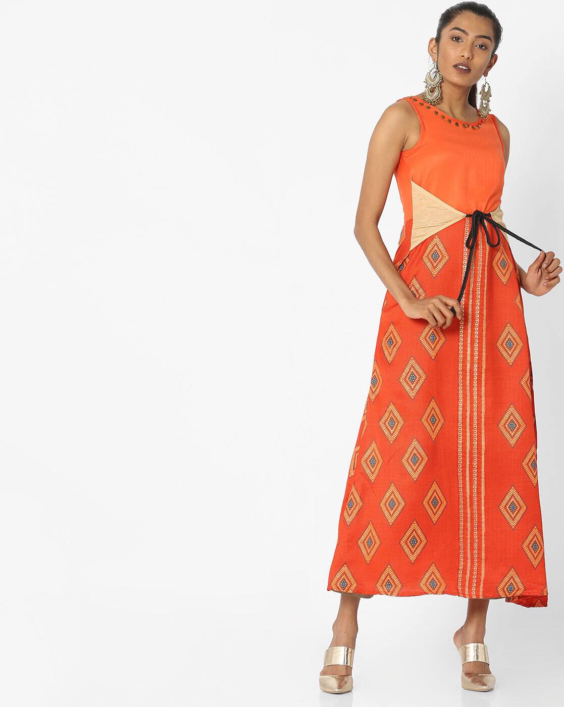 akkriti by pantaloons printed maxi dress