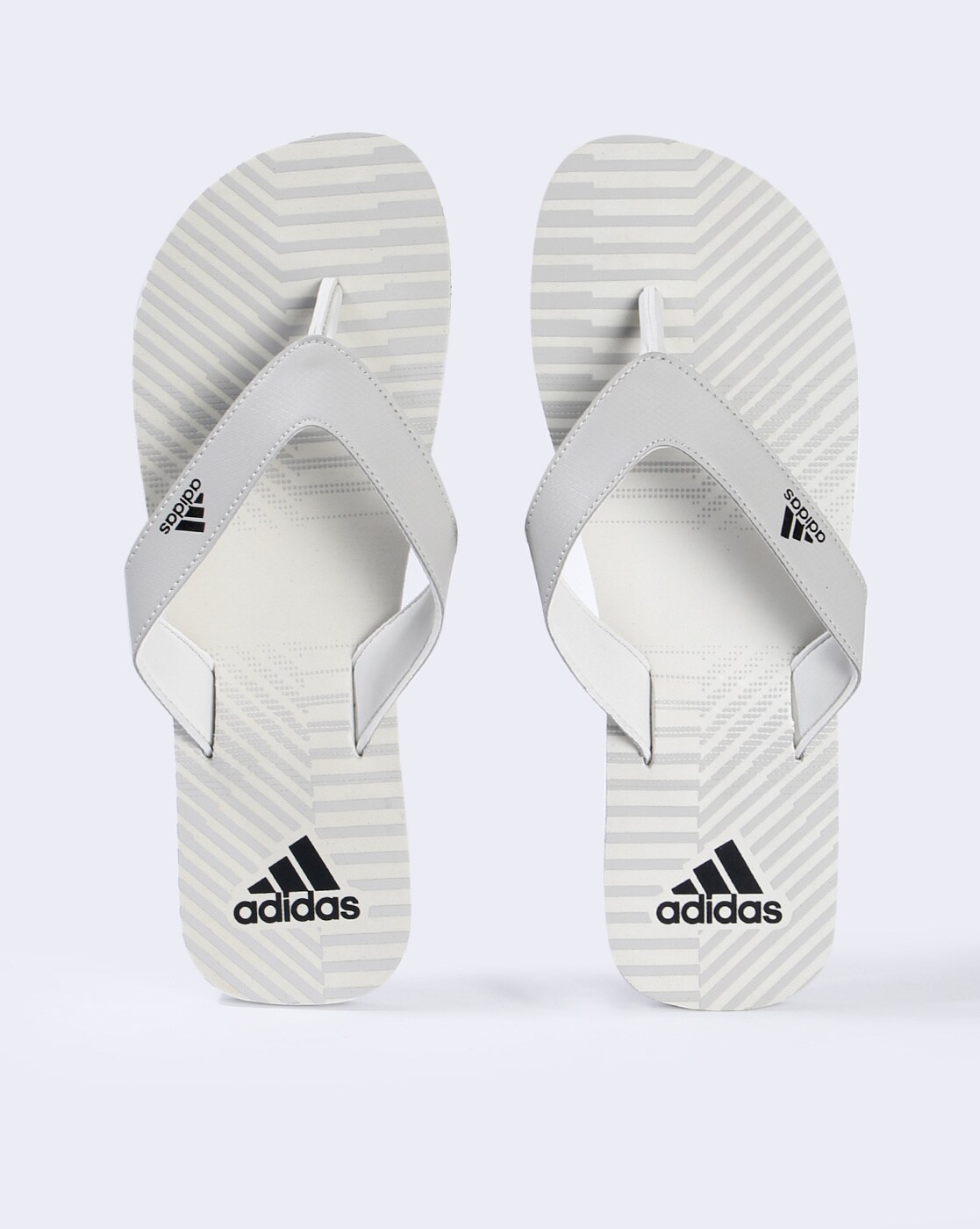 adidas grey flip flops