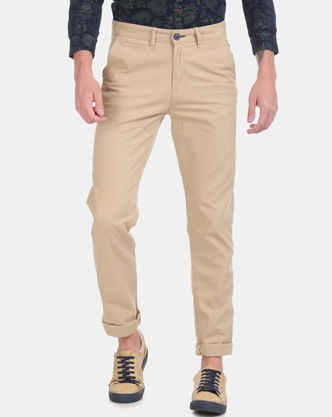 Buy SCULLERS for Her Womens Tapered Pants PSCFHTRO0004699Bone36 at  Amazonin