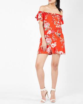 red playsuits