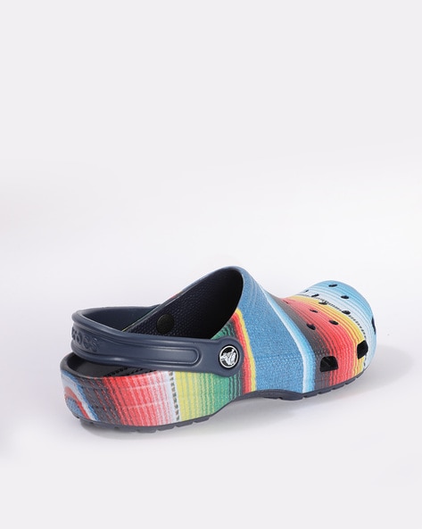 Classic rainbow stripe online clog