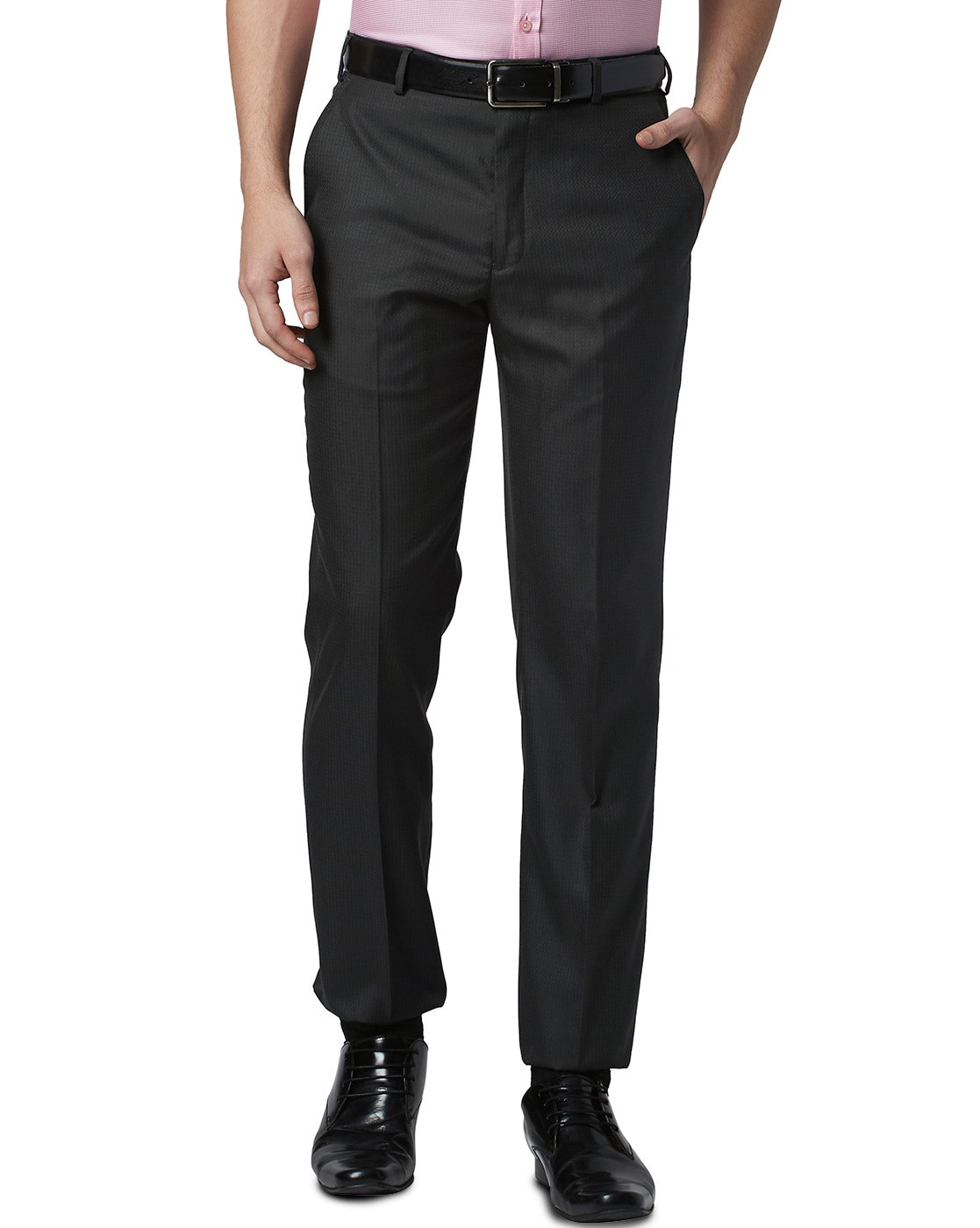 Buy Park Avenue Park Avenue Men Solid Super Slim Fit Office Trouser  Park  Avenue Trouser online  Grey