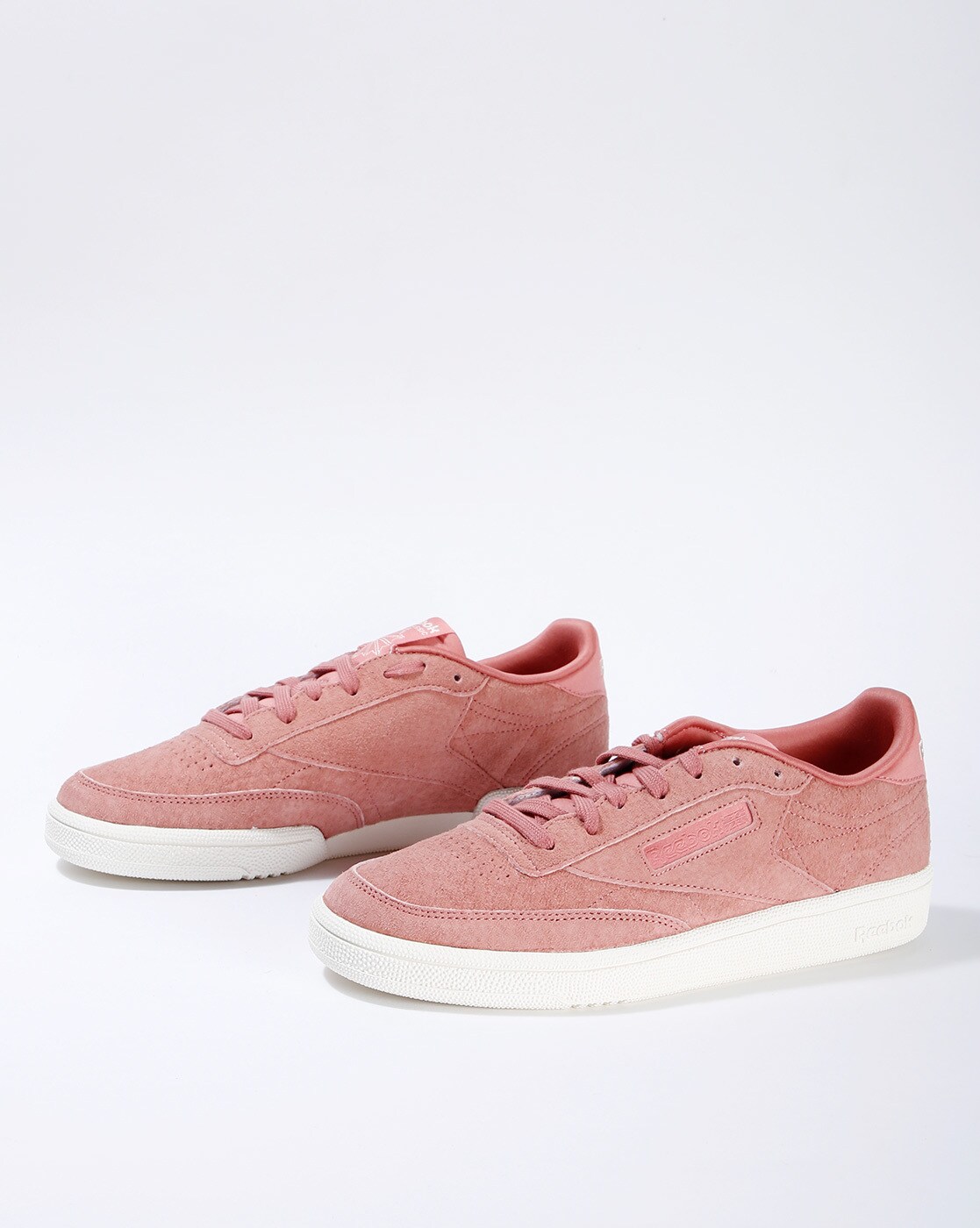 pink leather tennis shoes