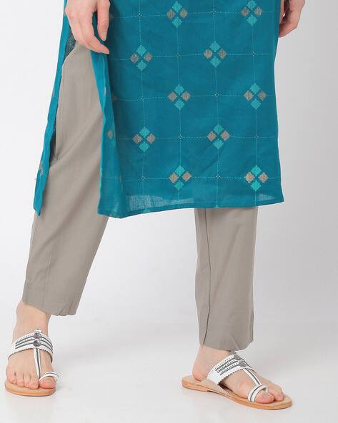 Buy White Pants for Women by Go Colors 
