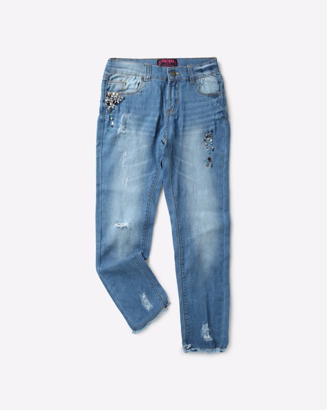 embellished jeans cheap