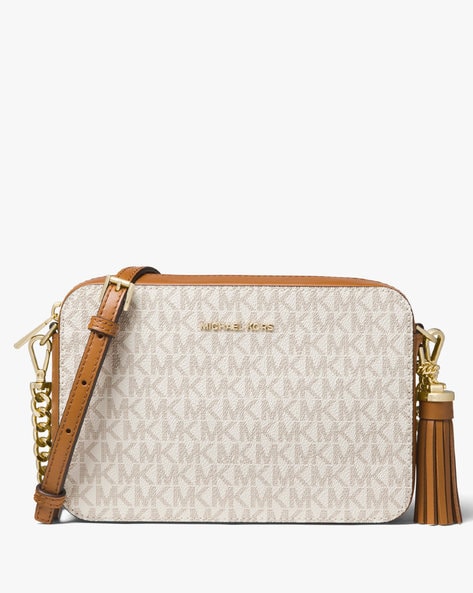 Buy White & Brown Handbags for Women by Michael Kors Online 