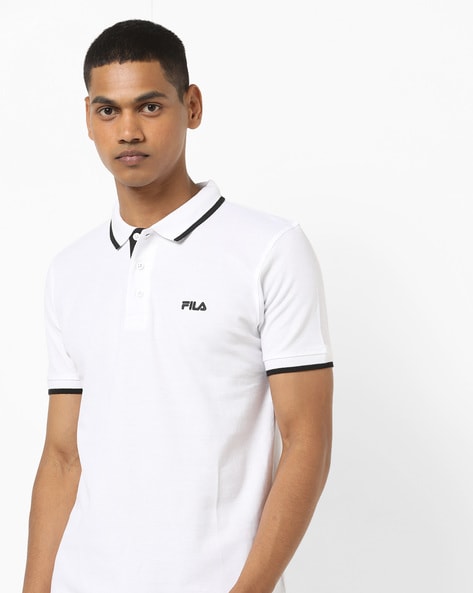 white fila polo shirt