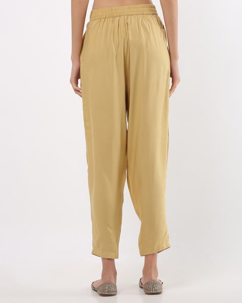 Buy Beige Pants for Women by DeMoza Online