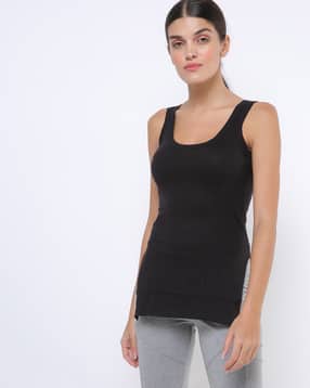 leading lady Scoop-Neck Slip with Slits-picture-52