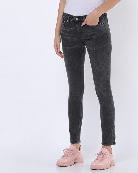 womens grey levi skinny jeans