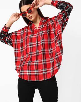 Red \u0026 Black Shirts for Women by AJIO 