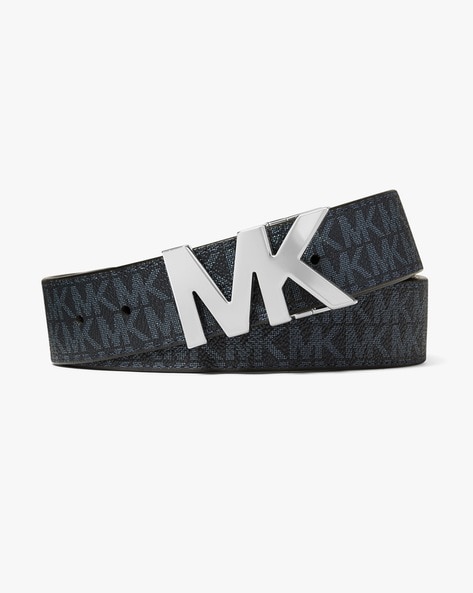 Buy Michael Kors Dimension Query- Reversible Logo Belt with Buckle  Fastening | Blue Color Men | AJIO LUXE