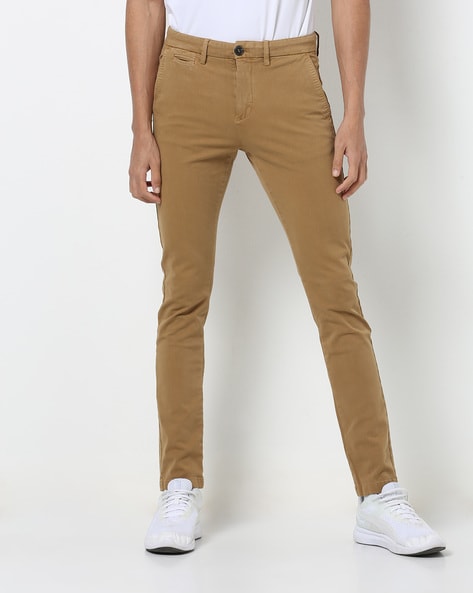 Celio Flat-Front Ankle-Length Chinos