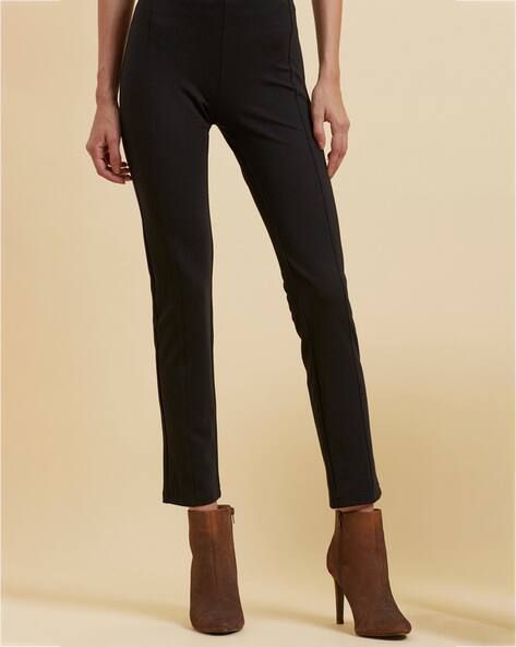 m womens black trousers 