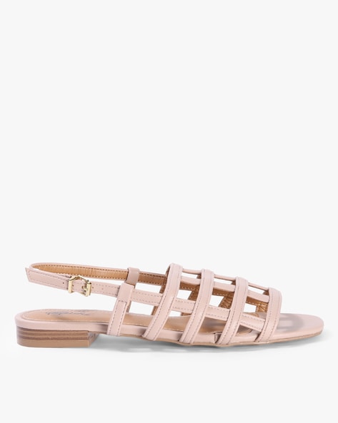 Lucky Brand Anisha Chinchilla White Flat Zipper Open Toe Caged Strappy  Sandals (Chinchilla White, 5) - Walmart.com