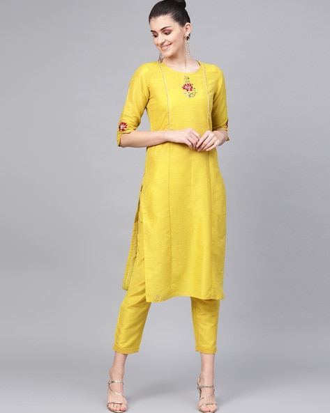 ajio kurti pant set