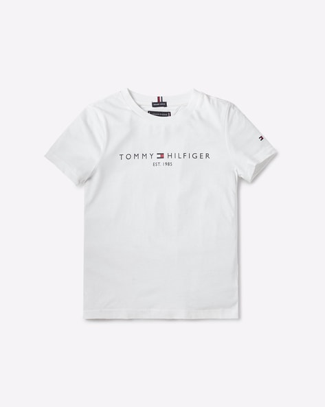 tommy hilfiger white crew neck