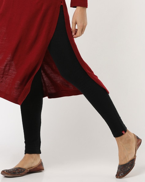 Buy Red Viscose Lycra Leggings (Leggings) for INR399.50 | Biba India