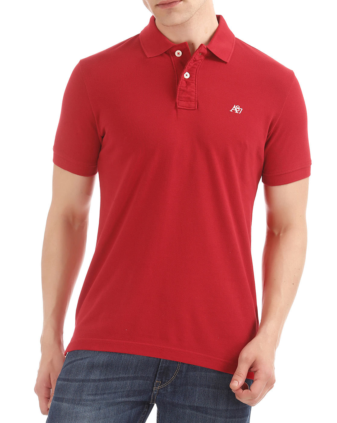 aeropostale red polo