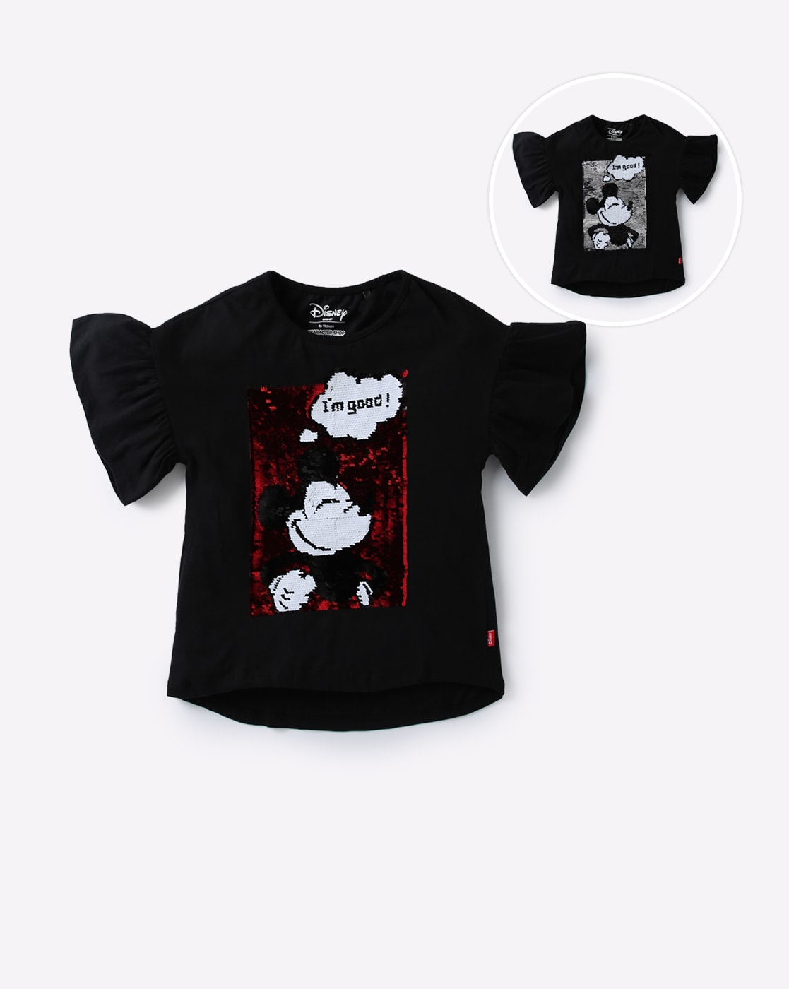 black mickey mouse t shirt