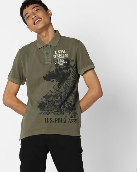 Buy Olive Green Tshirts for Men by Polo Online