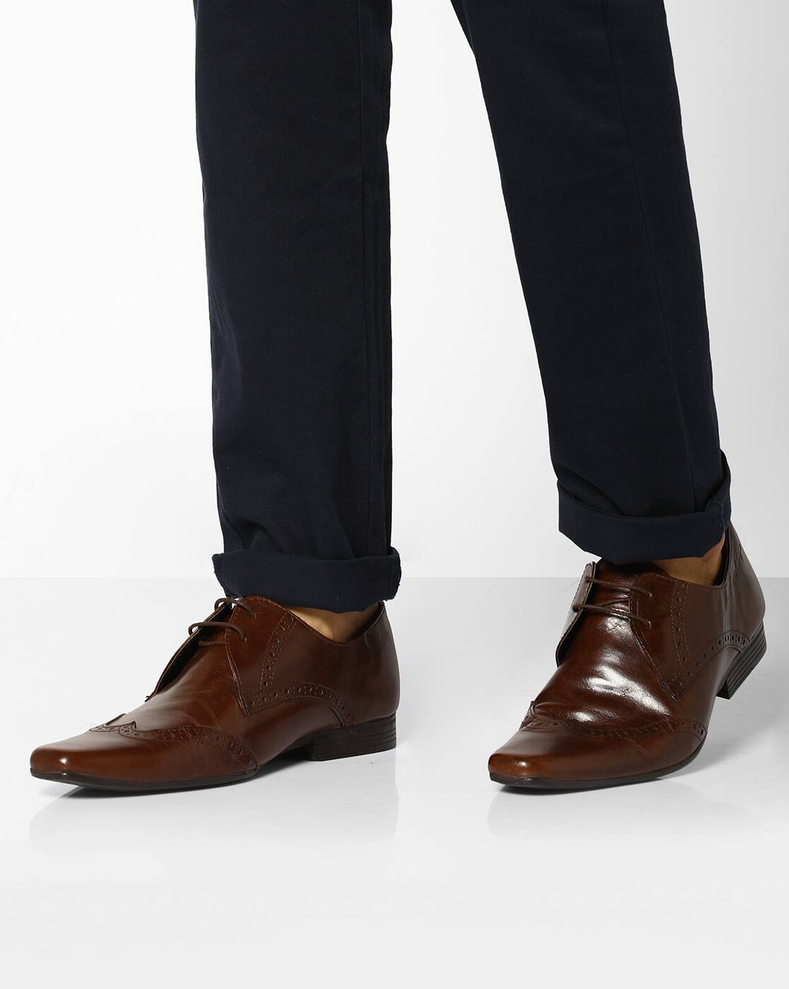 Buy Brown Formal Shoes for Men by RED 