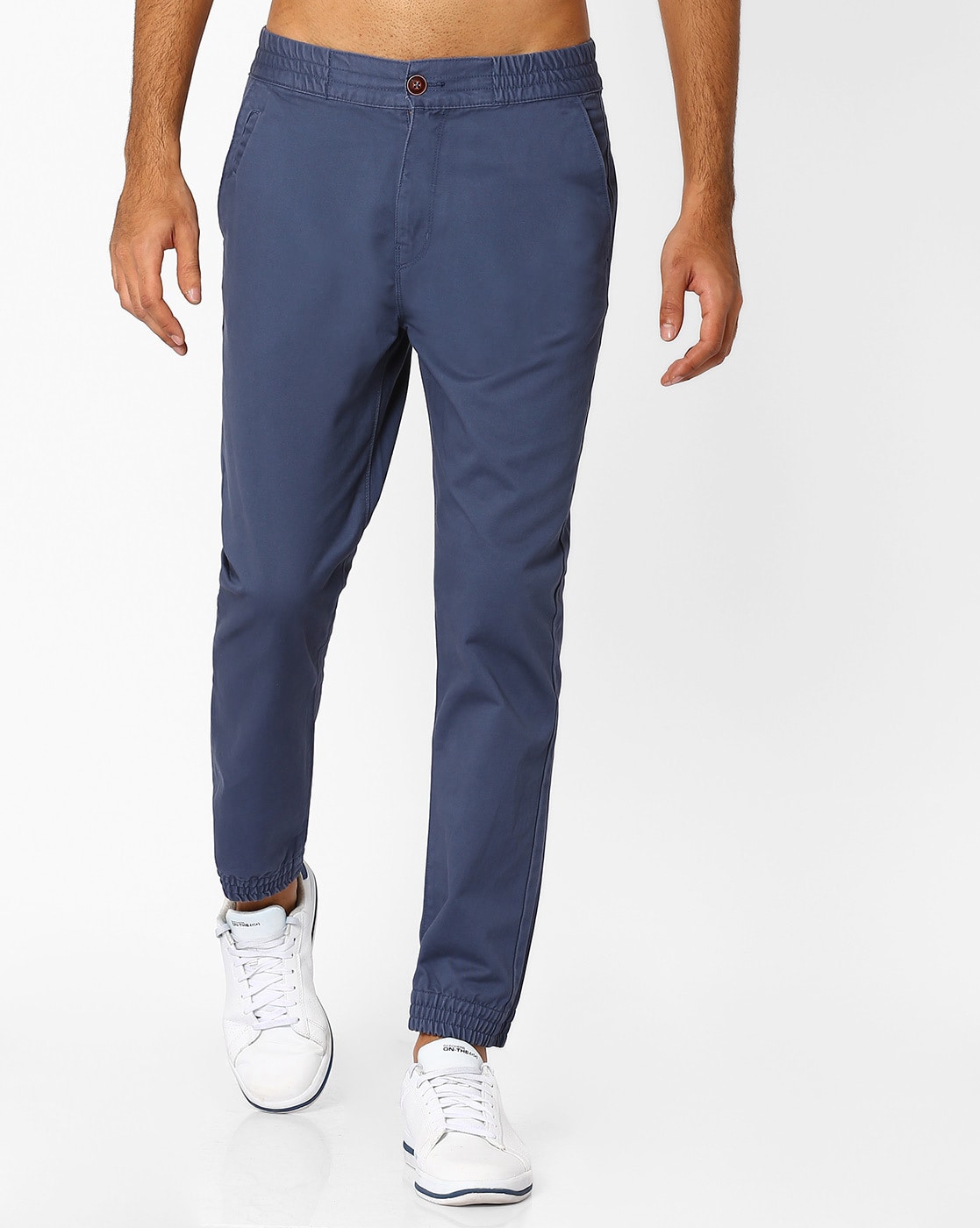 Slim Fit Cotton Twill Pants - Beige - Men | H&M US