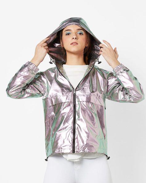 Discover 89+ metallic silver jacket women's super hot - in.thdonghoadian
