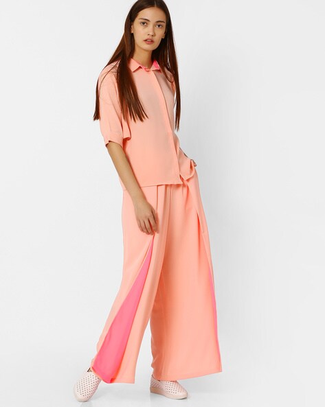 Peach Pink Luna Wide Leg Jeans – Lucy Rose