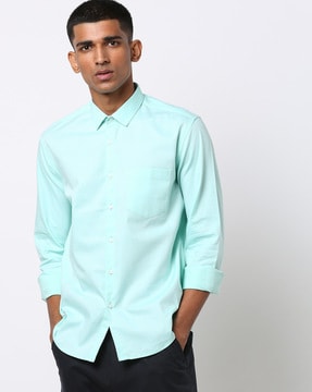 Zara Man Men's LS Shirt Mint Green 