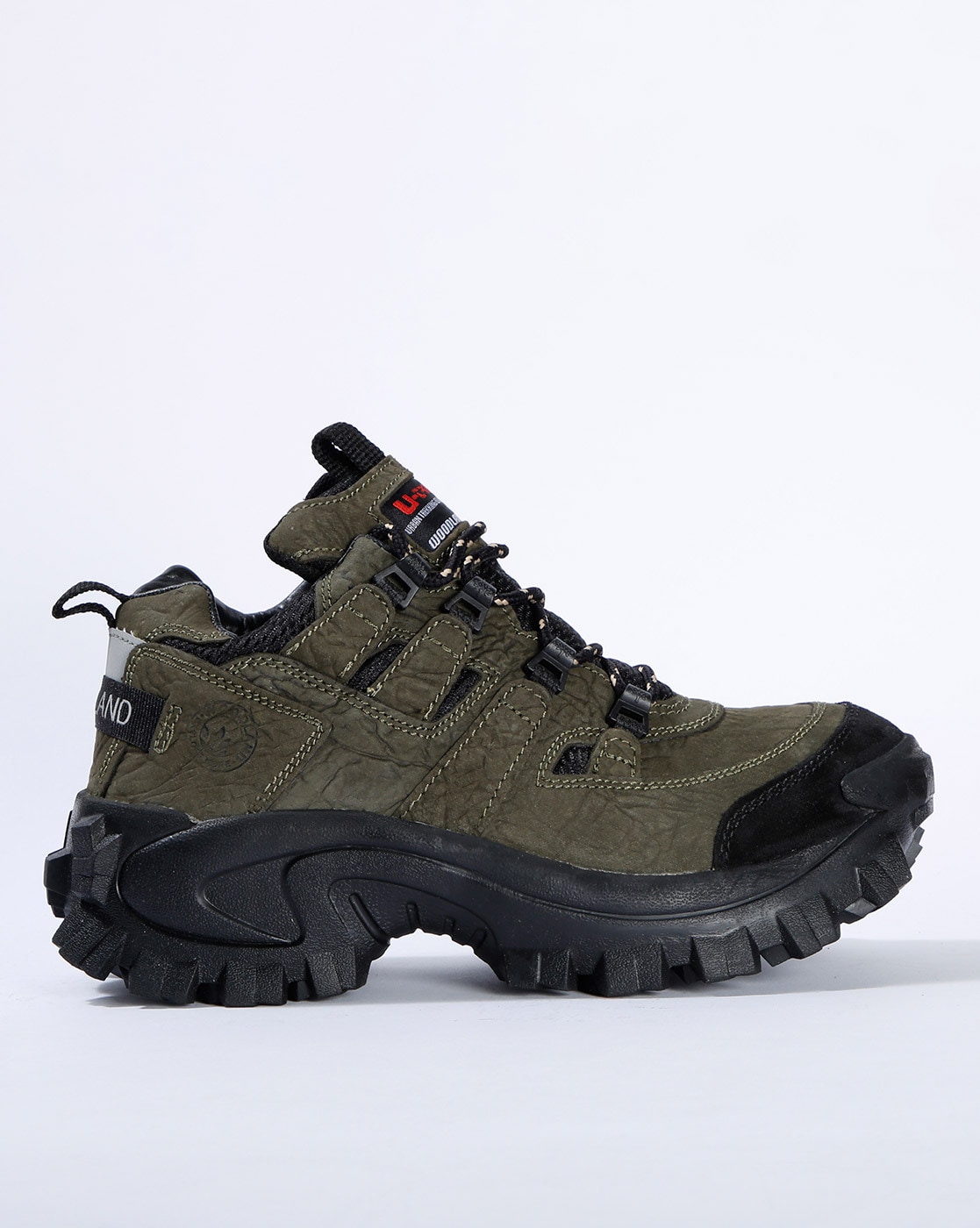woodland men olive green casual