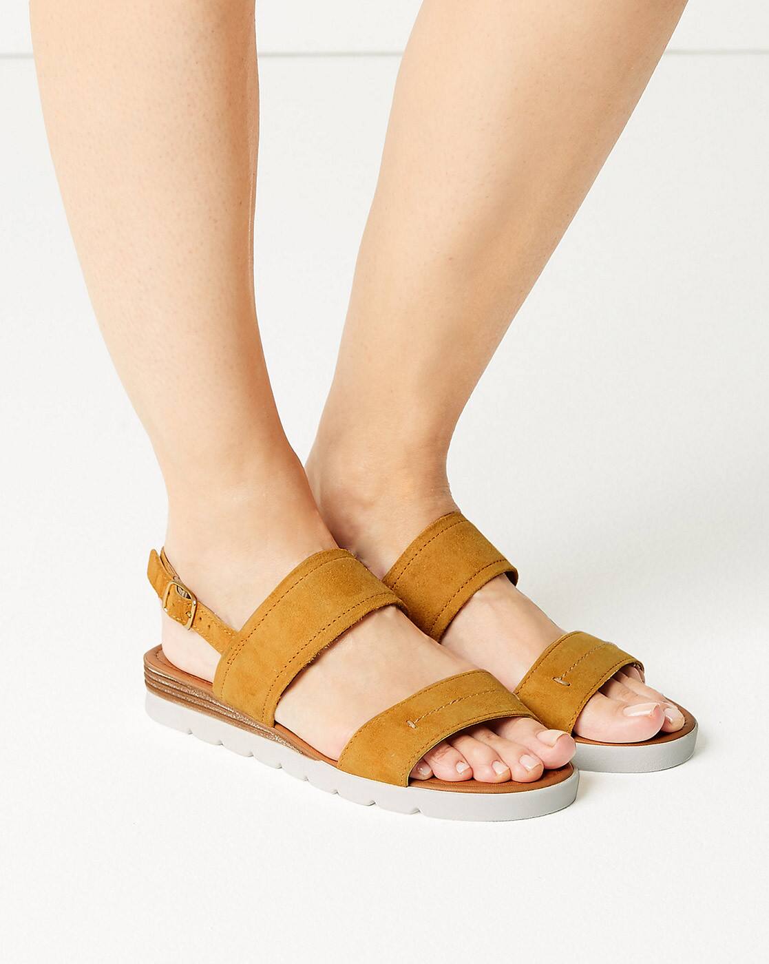 marks and spencer yellow sandals