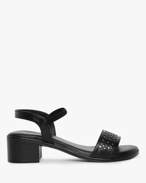 Embellished Chunky Heeled Sandals