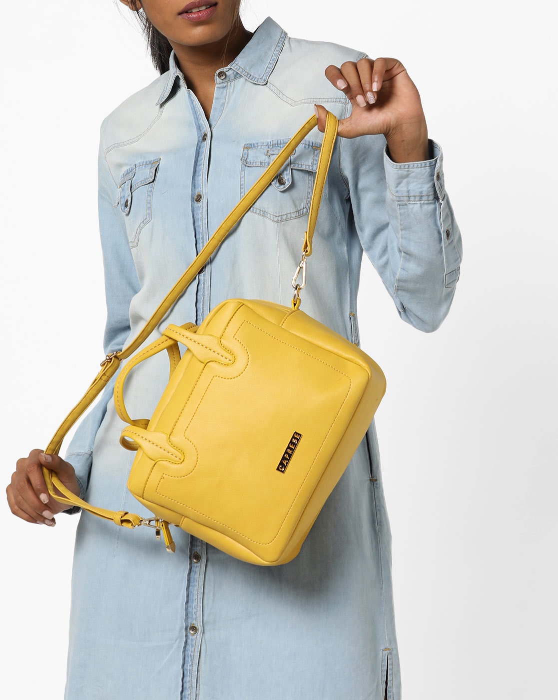 Buy Peach Handbags for Women by CAPRESE Online | Ajio.com