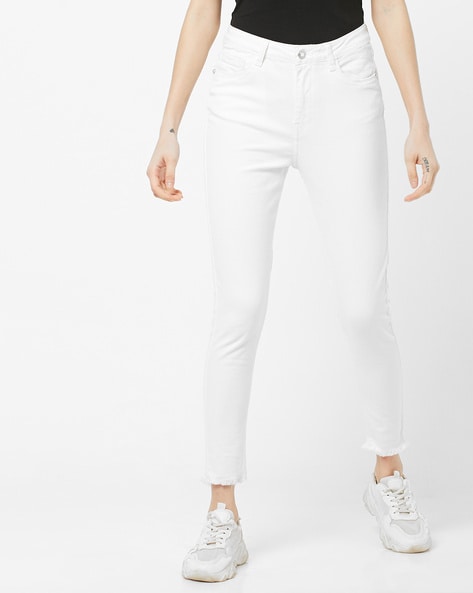 Buy White Jeans & Jeggings for Women by Outryt Online