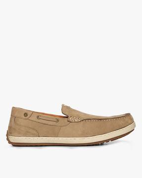 mens khaki slip on shoes