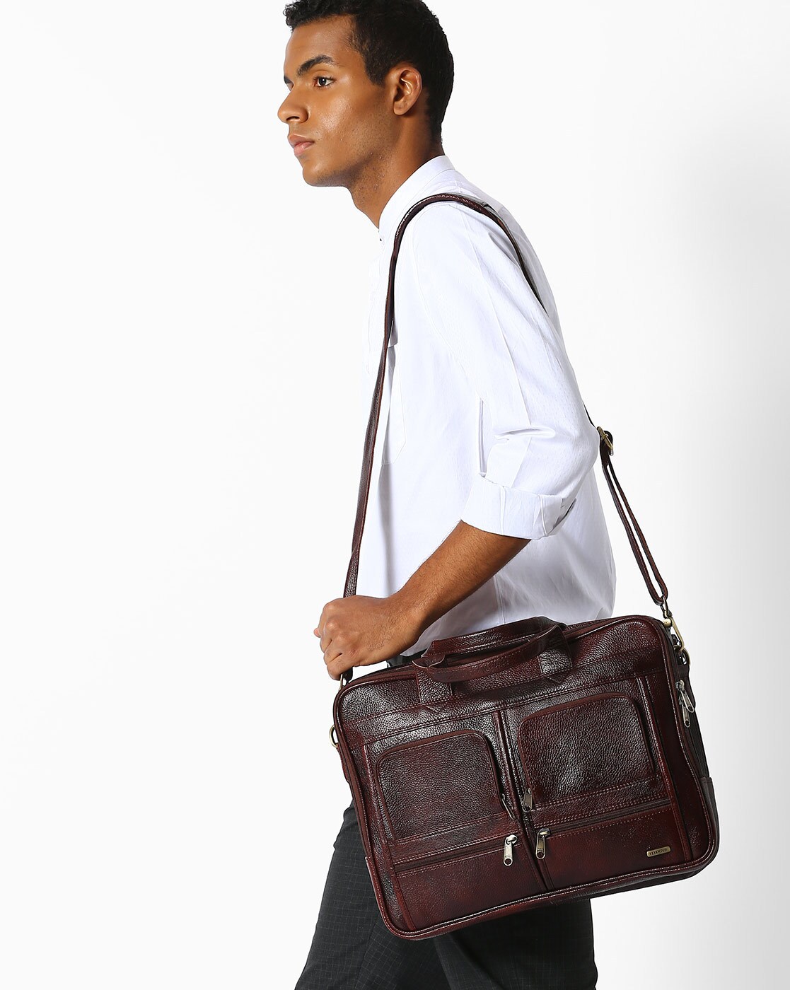 teakwood leather laptop bags