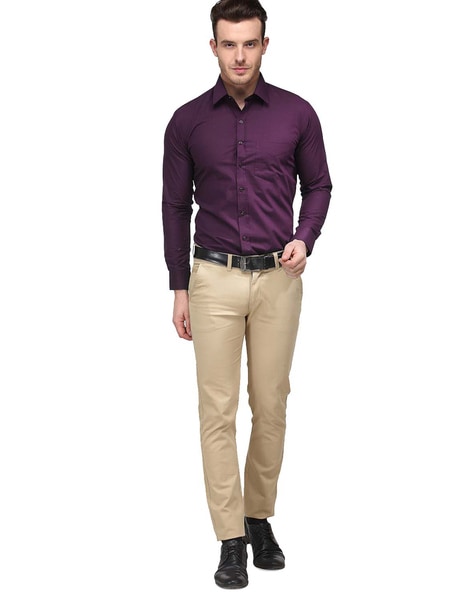 What to wear with a purple shirt - Buy and Slay