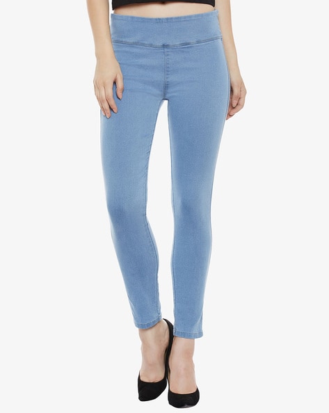 Mid-Rise Super Skinny Jeggings