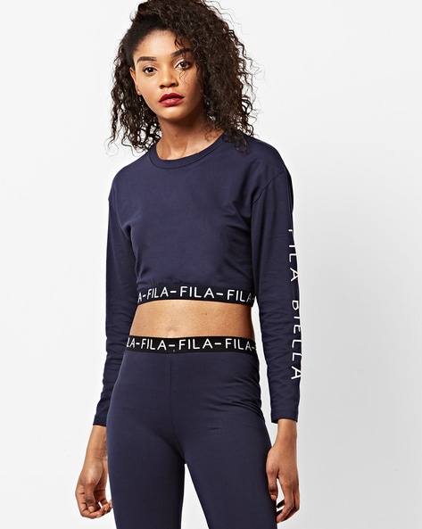 Fila blue hot sale crop top