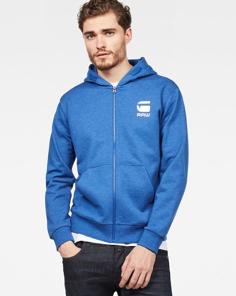 g star blue hoodie