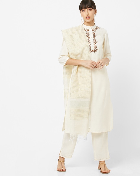 off white pant suit for women